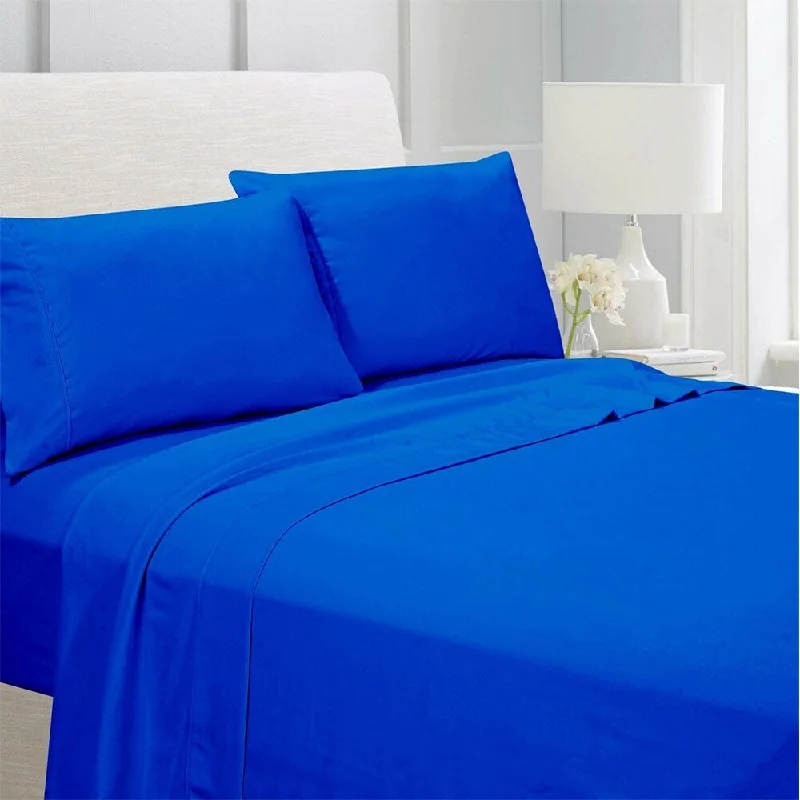 Queen - Size Sheet Sets with a European Pillowcase SetEgyptian Comfort 1800 Count 4 Piece Bed Sheet Set Twin Blue