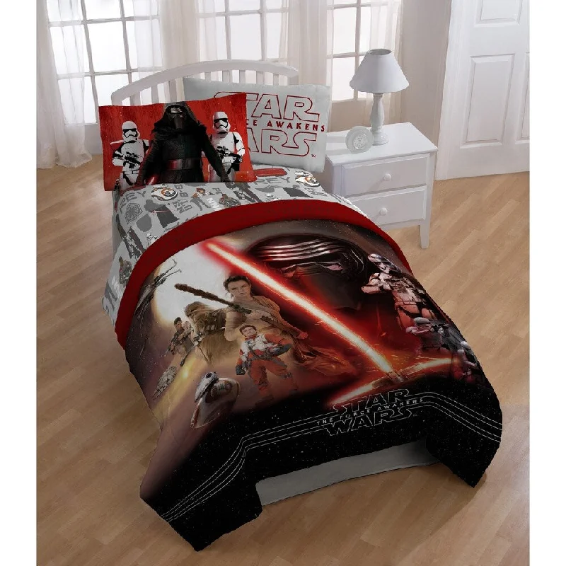 Twin - Size Sheet Sets with a Pillow ProtectorStar Wars Ep7 Montage 3 Piece Twin Sheet Set