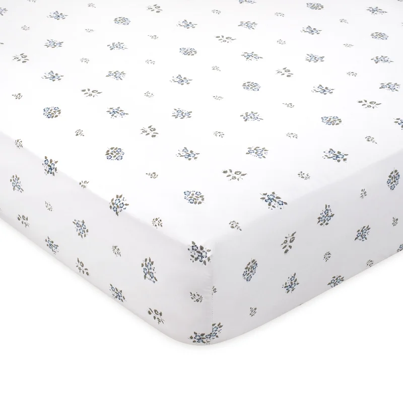 Polyester - Cotton Blend Sheets for Durability and ComfortDH Feuille Bluer Crib Sheet