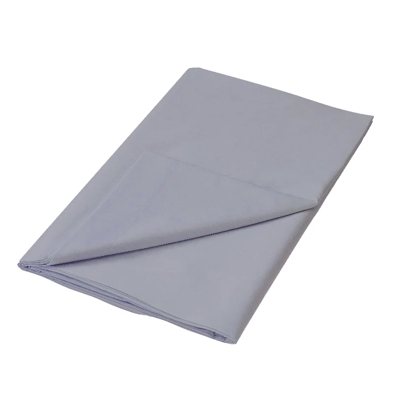 Wrinkle - Free Polyester Sheets for a Low - Maintenance Bed200 Thread Count 100% Cotton Percale Flat Sheet - Light Grey