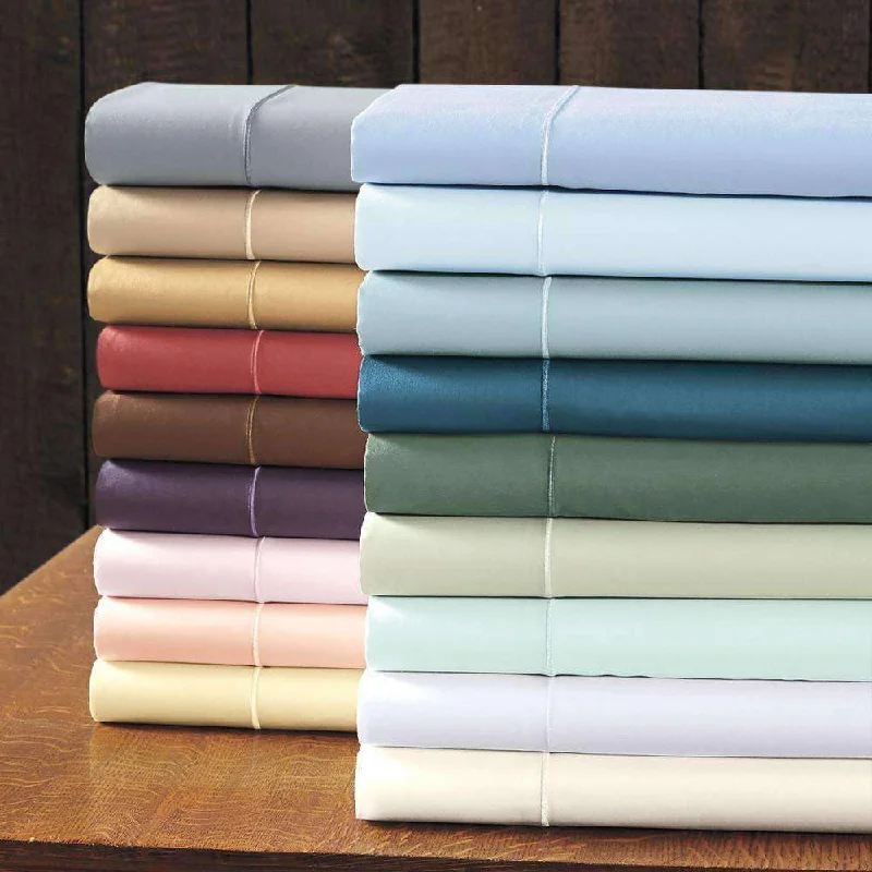 Moisture - Wicking Cotton Sheets for a Dry and Comfortable SleepCamellia 400 Thread Count Cotton Sateen Flat Sheet