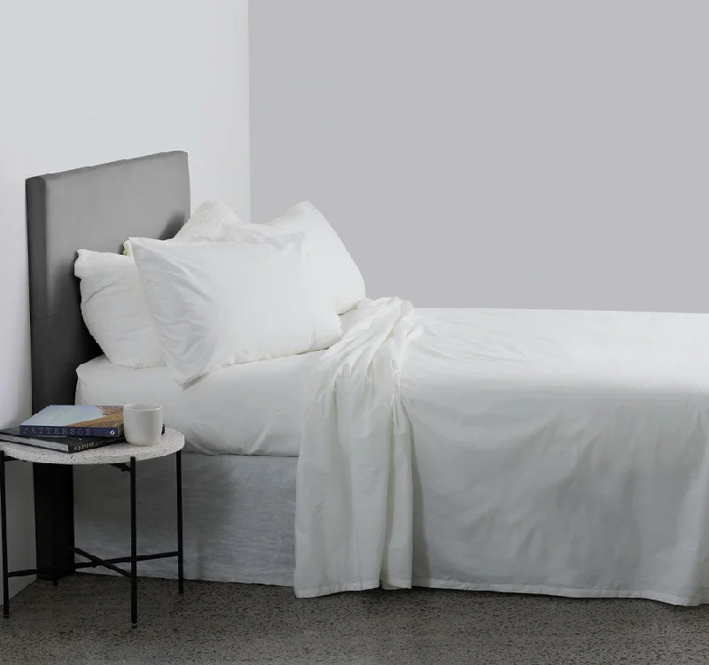 Flat Sheets with a High - Quality Finish for a Luxurious LookOrganic Cotton Mega Sheet Set Range White