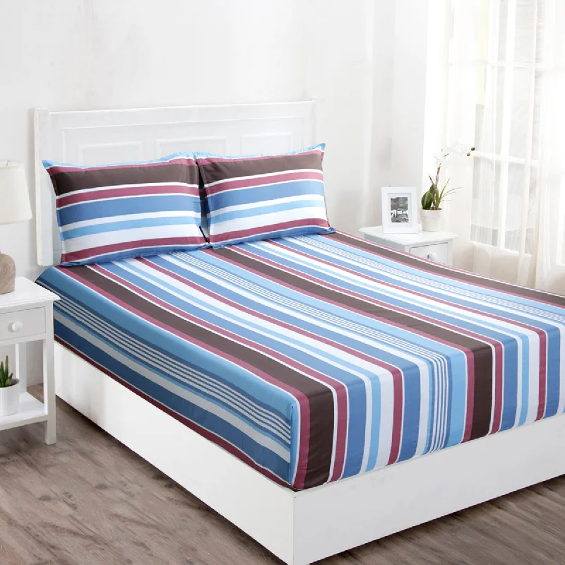 Anti - Pill Microfiber Sheets for a Smooth AppearanceZephyr Sanders Printed 200 TC 100% Cotton Multi Pastel Bed Sheet