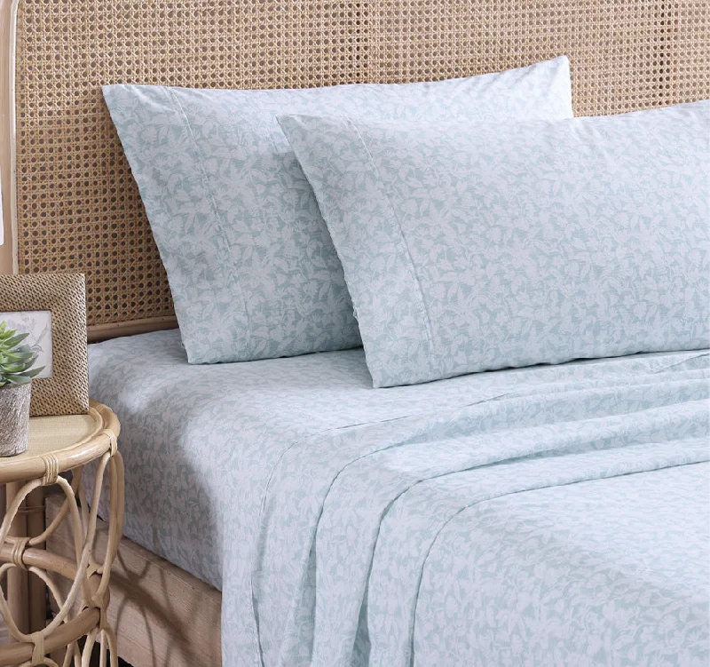 Quilted Cotton Sheets for a Warm and Inviting BedKoya Bay Sheet Set Range Blue Sky