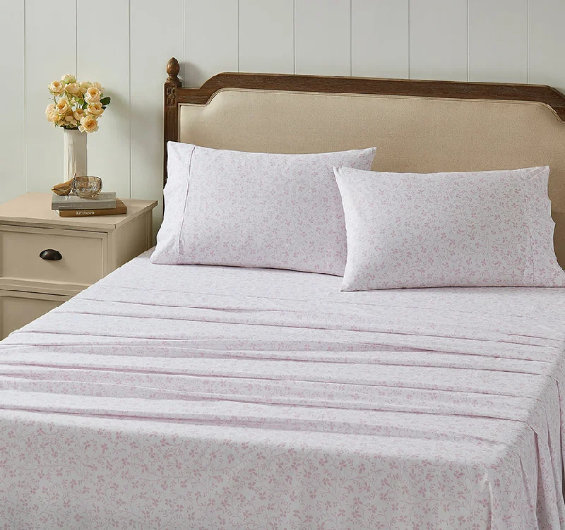 Wrinkle - Free Polyester Sheets for a Low - Maintenance BedCampion 250TC Cotton Percale Sheet Set Range Pink