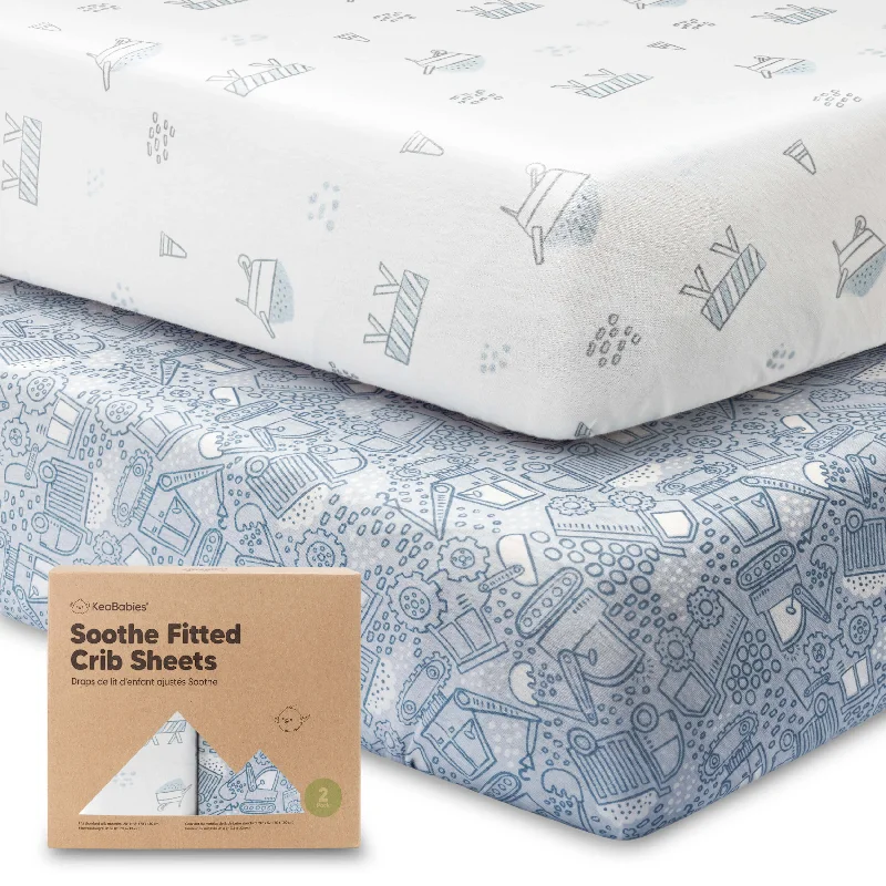 Quilted Cotton Sheets for a Warm and Inviting BedSoothe Fitted Crib Sheet (Excavation)