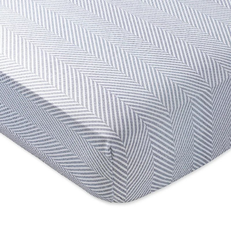 Rayon - Cotton Sheets for a Breathable and Soft BlendDH Leze Blue Crib Sheet