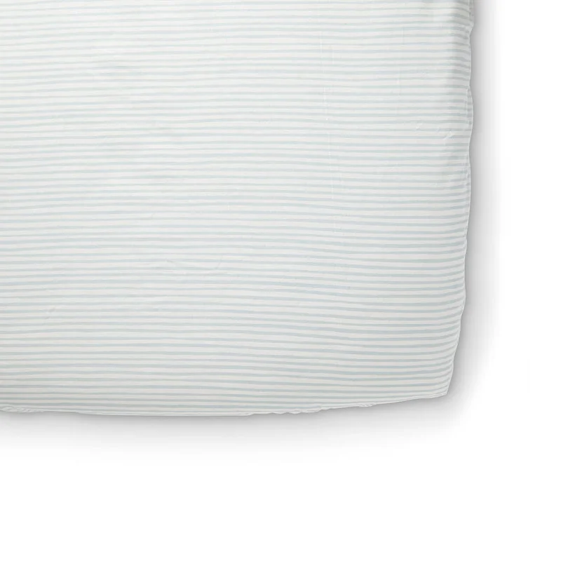 Anti - Pill Microfiber Sheets for a Smooth AppearanceStripes Away Sea Crib Sheet