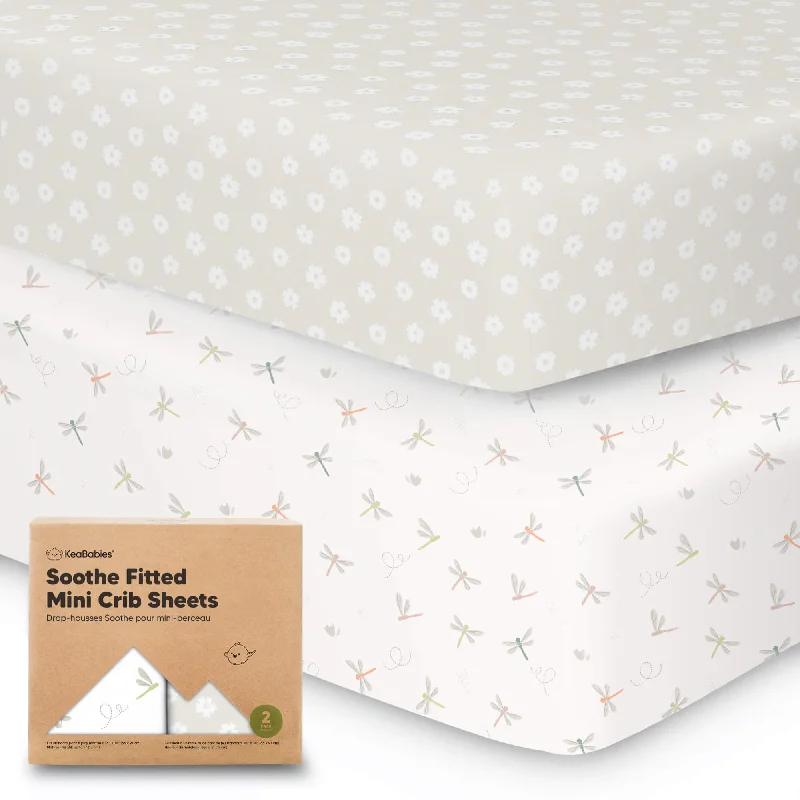 Sheet Sets with Multiple Pillowcase OptionsSoothe Fitted Mini Crib Sheet (Meadow)