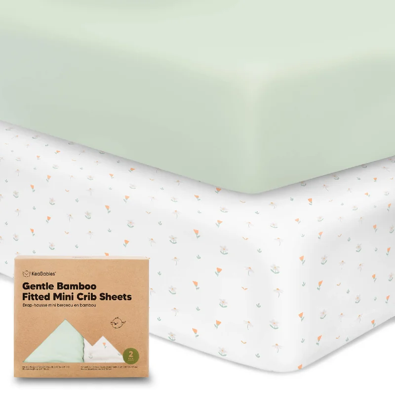 Queen - Size Sheet Sets with a European Pillowcase SetIsla Fitted Mini Crib Sheets (Wildflowers)