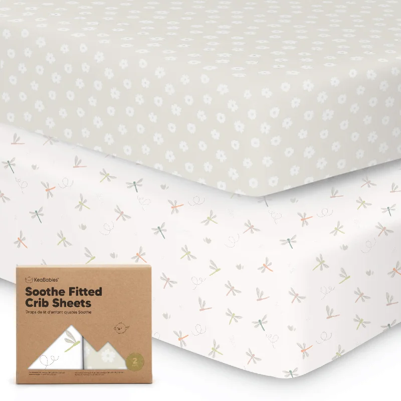 Queen - Size Sheet Sets with a European Pillowcase SetSoothe Fitted Crib Sheet (Meadow)