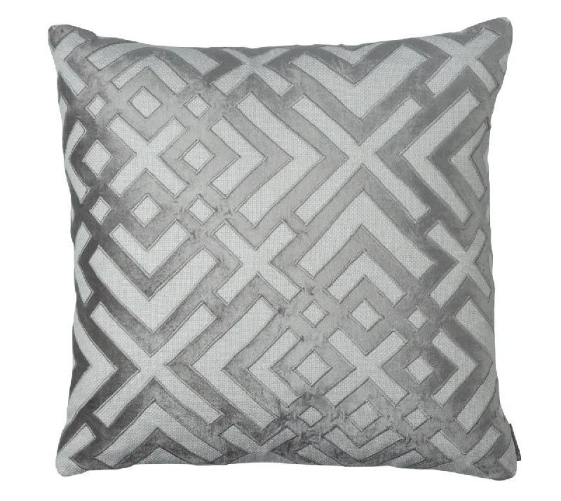 Karl Platinum Square Pillow by Lili Alessandra