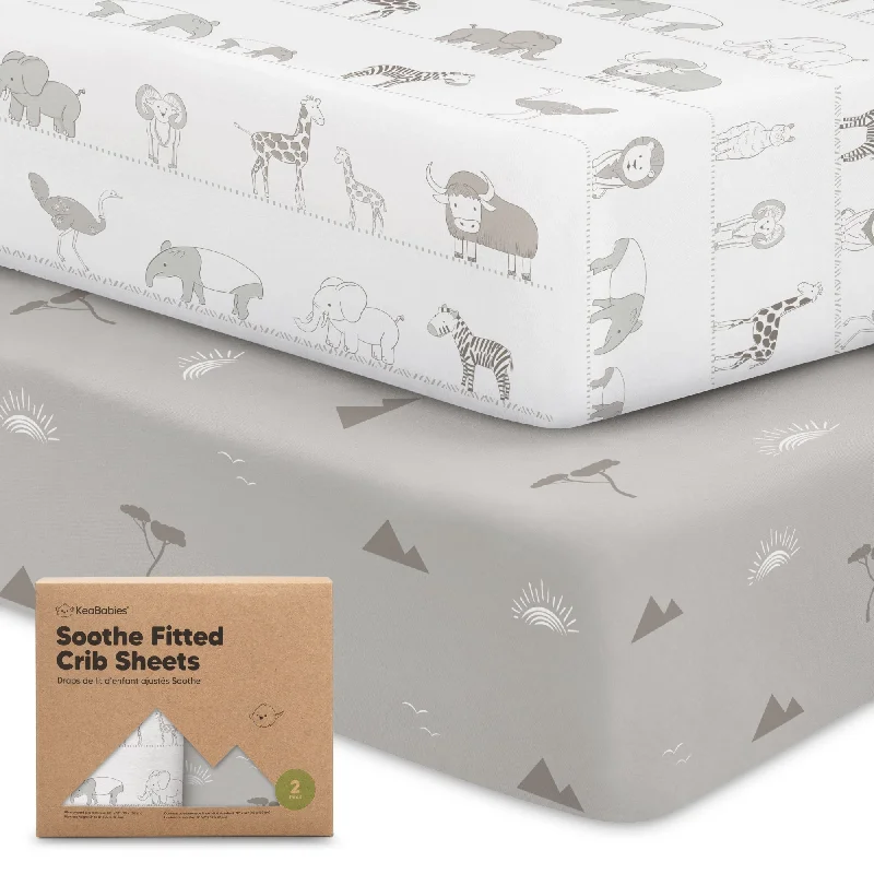 Linen - Cotton Blend Sheets for a Natural and Versatile OptionSoothe Fitted Crib Sheet (Savannah)