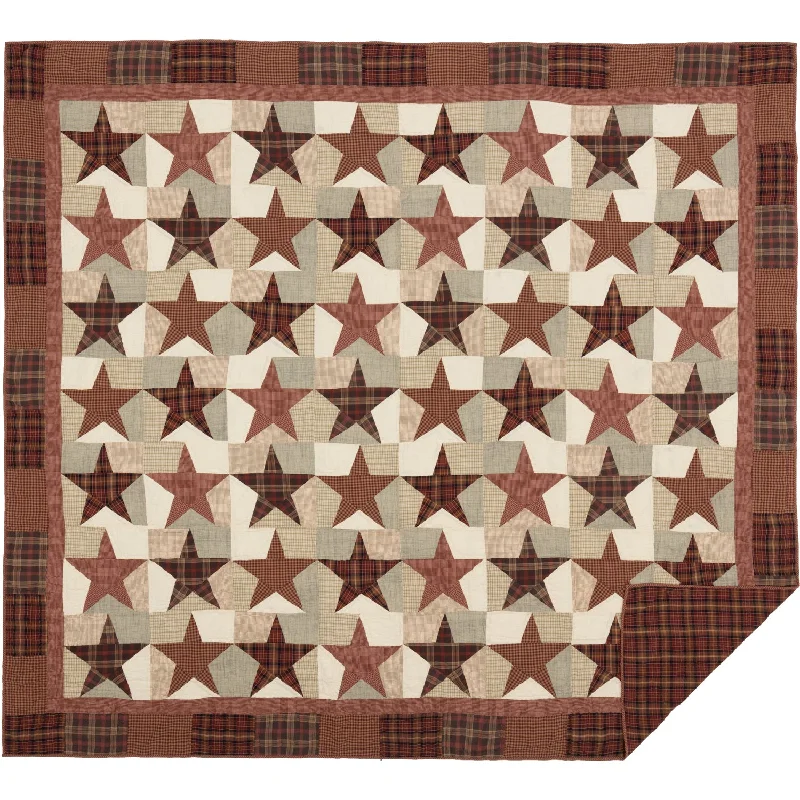 Bed skirts for beds with a rectangular frameAbilene Star King Quilt 110Wx97L