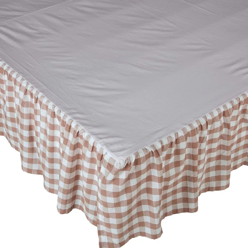 Bed skirts for beds with a fabric - covered frameAnnie Buffalo Portabella Check Twin Bed Skirt 39x76x16