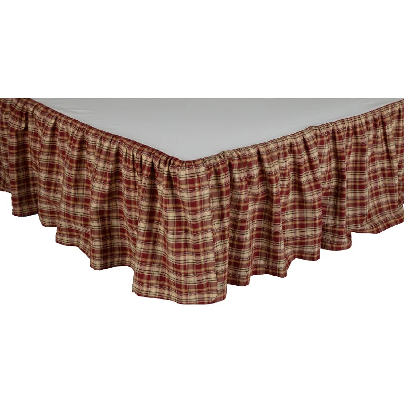 Bed skirts for beds with a non - standard frameBeckham Plaid Queen Bed Skirt 60x80x16