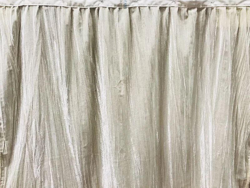 Bed skirts for beds with a slatted frameBed Skirt Panel - Crushed Velvet Ivory