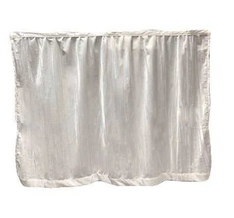 Bed skirts for beds with a square frameBed Skirt Panel - Crushed Velvet White