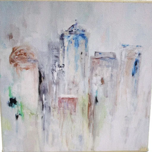 Bed skirts for beds with a fabric - covered frameBirmingham Painting by Shannon Harris Art - 6" x 6"