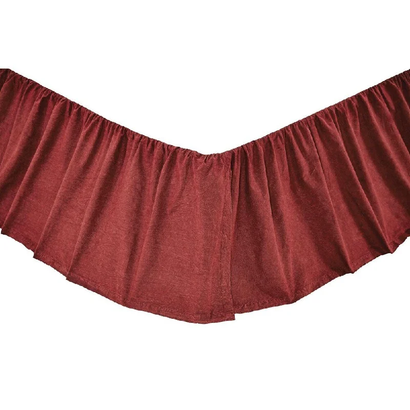 Bed skirts for beds with a rectangular frameCheyenne American Red Bed Skirt