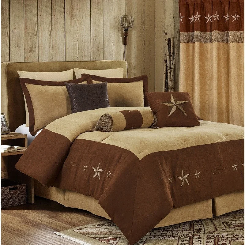 Wool - filled comforters with natural moisture - wicking and temperature - regulating featuresEverRouge Winslow Laredo 7-piece Oversized Comforter Set