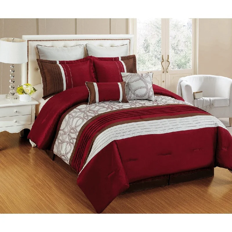 Goose down comforters known for their superior quality and insulationFashion Street Emerson 8-piece Comforter Set