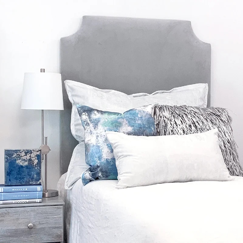 Bed skirts for beds with a rectangular frameHeadboard - Bella Gray