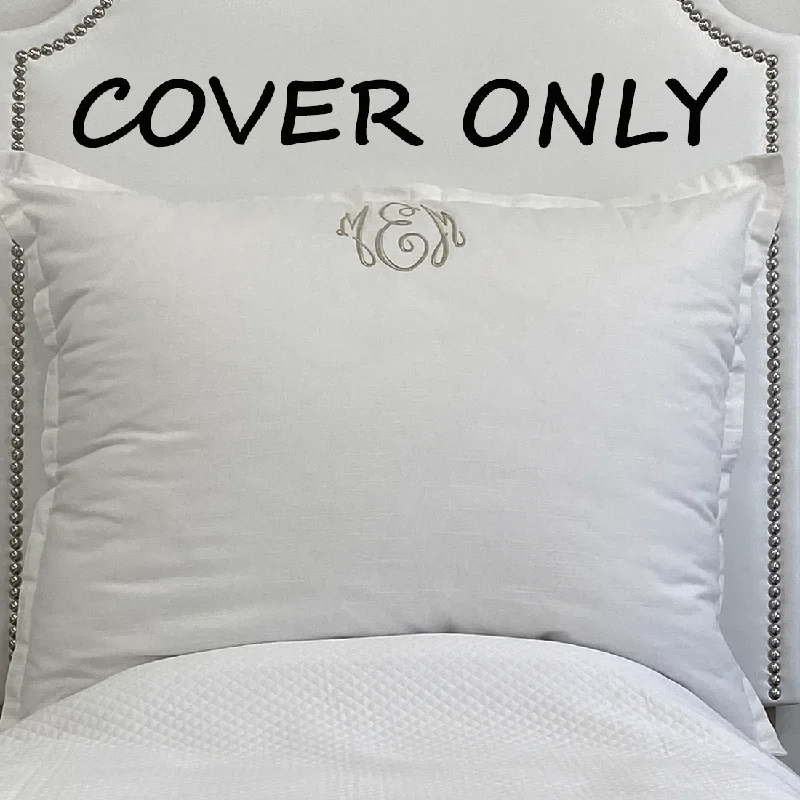 Bed skirts for beds with a decorative - carved frameHuge Dutch Euro Cover- White (Insert Not Included) In Stock