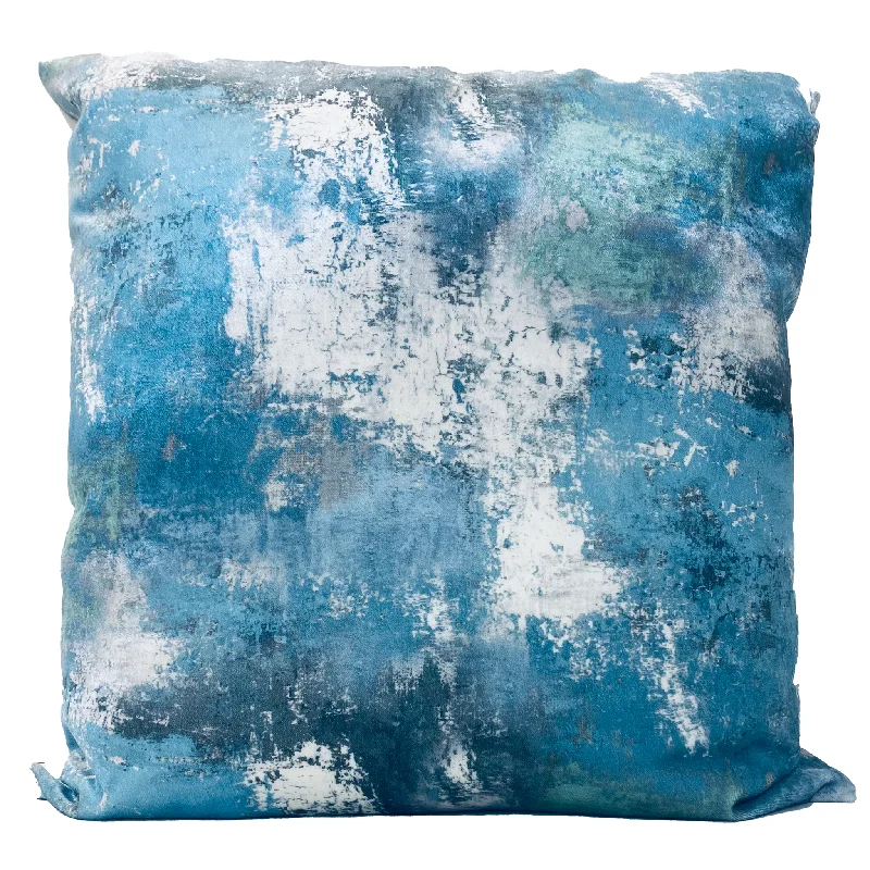 Bed skirts for beds with a leather - upholstered frameMarissa Blue Pillow - 22"