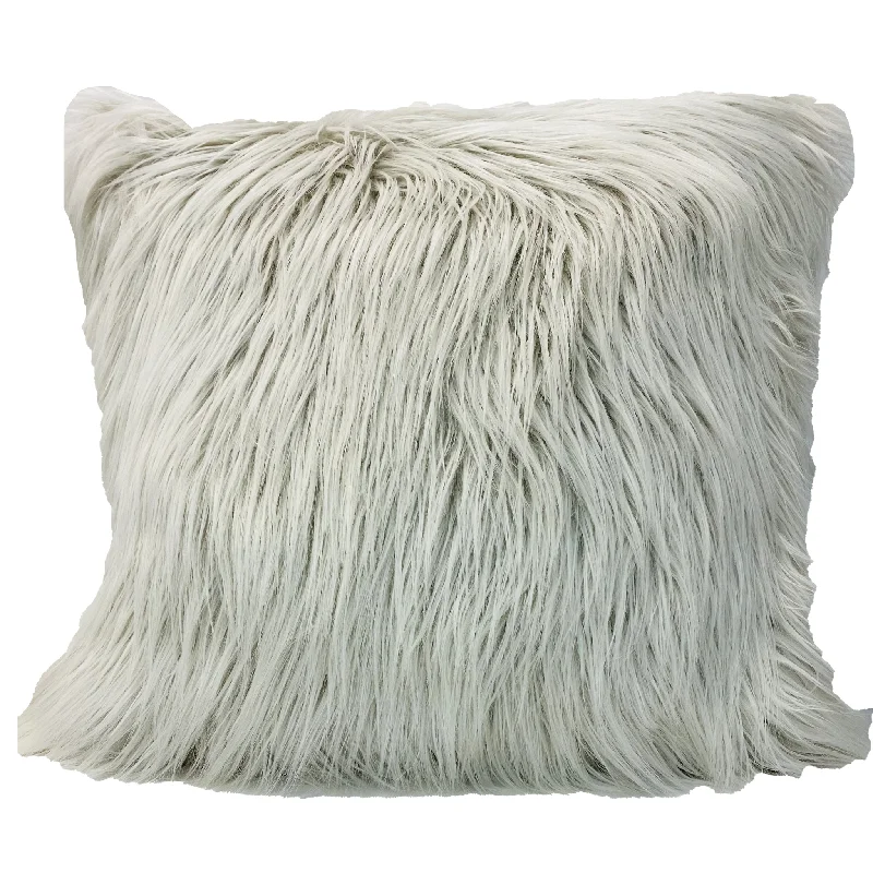 Bed skirts for beds with a wooden frameMia Furry Shag Pillow - Square