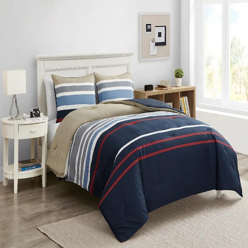 Duck down comforters with a softer feel and good warmth retentionNautica Bradford Comforter Set