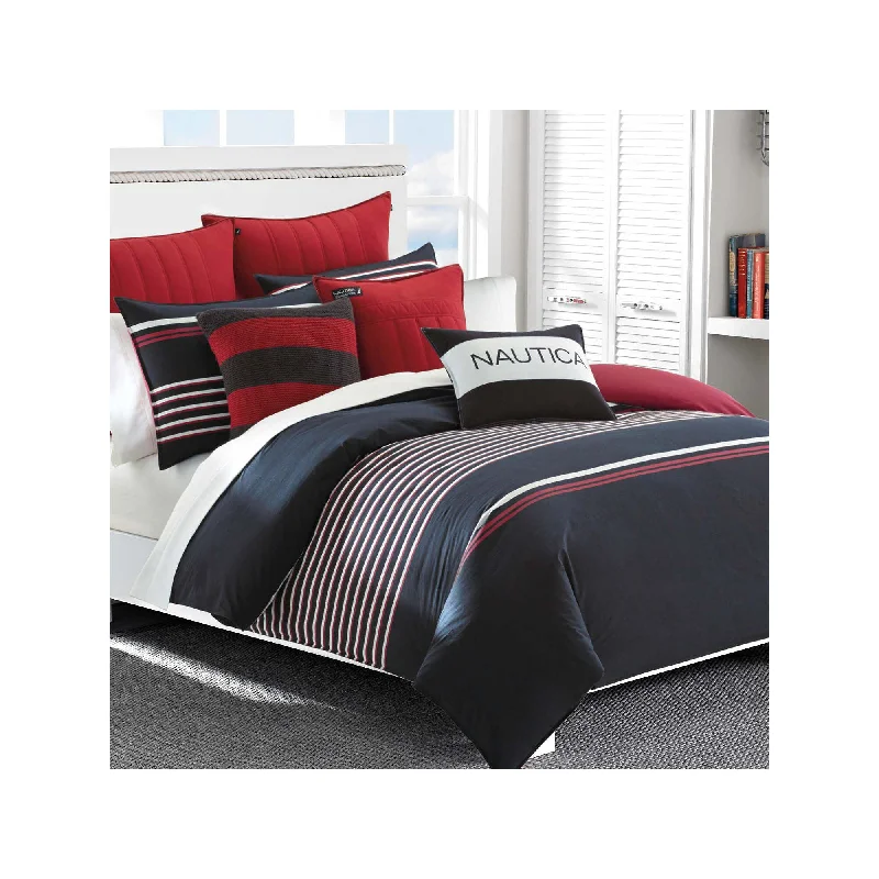 Latex - filled comforters with a bouncy texture and good supportNautica Mineola Comforter Set