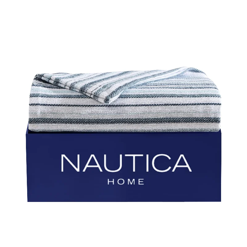 Goose down comforters known for their superior quality and insulationNautica Pembrook Blue Full/Queen Blanket