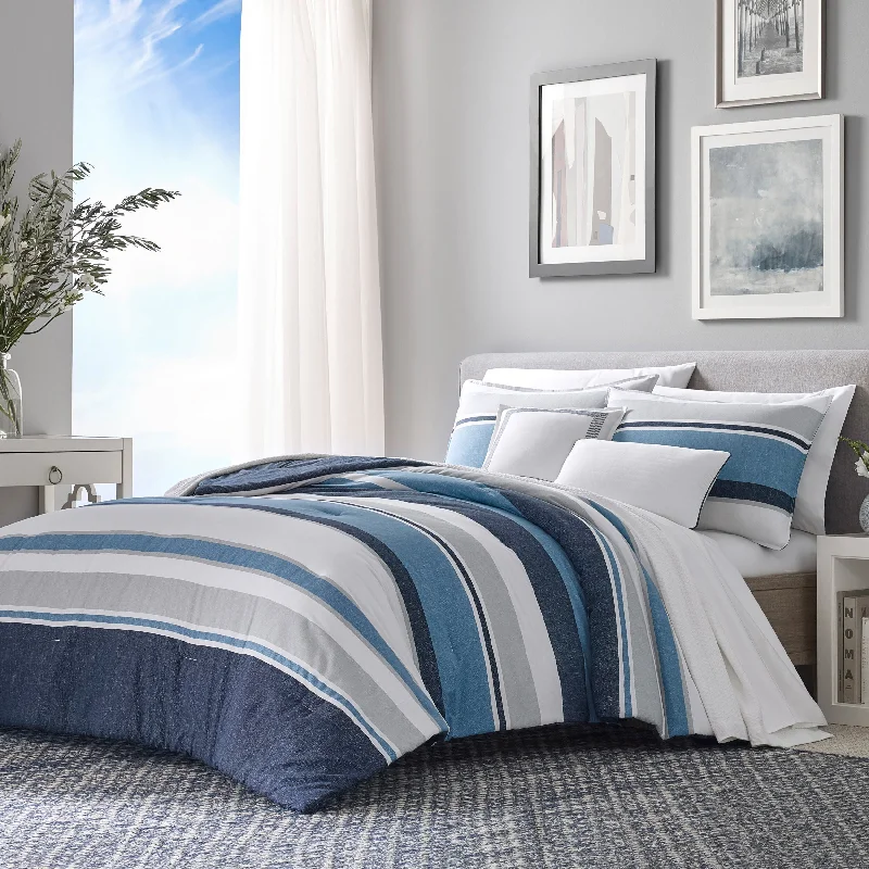 King - size comforters to fit large king - sized beds perfectlyNautica Westport Navy King Comforter-Sham Bonus Set