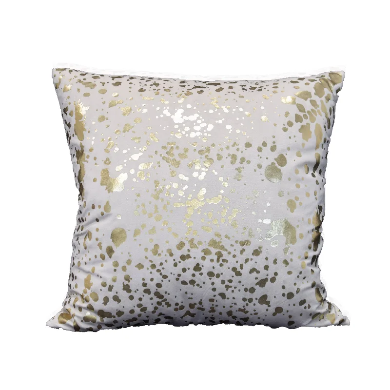 Bed skirts for beds with a round framePollock Pillow - Ivory and Gold