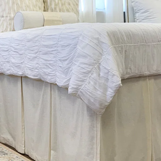 Bed skirts for beds with a non - standard frameRachel Duvet - White (Twin)