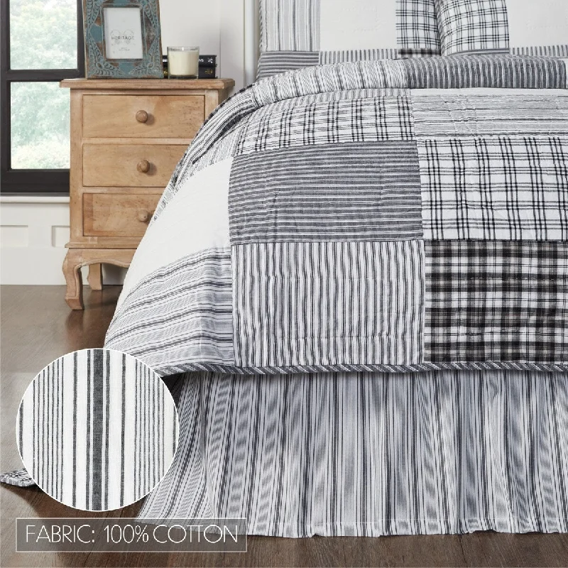 Bed skirts for beds with a slatted frameSawyer Mill Black Queen Bed Skirt 60x80x16