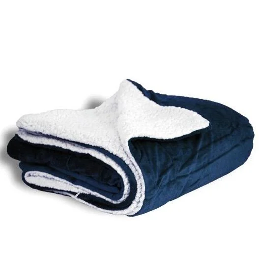 Bed skirts for beds with a square frameSherpa Throw - Navy