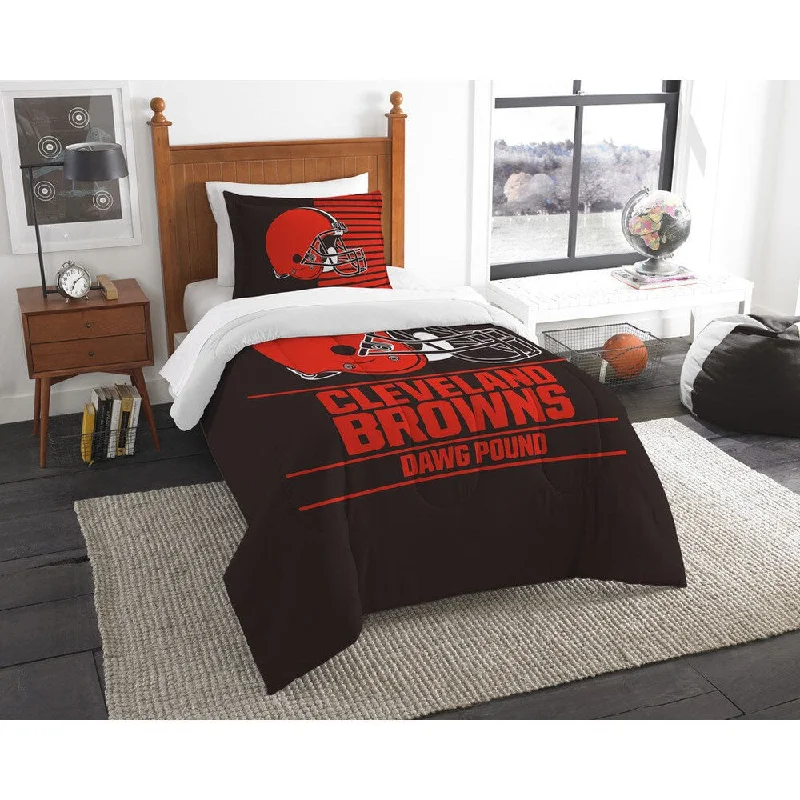 Queen - size comforters for standard queen - sized mattressesThe Northwest Company NFL Cleveland Browns Draft Twin 2-piece Comforter Set