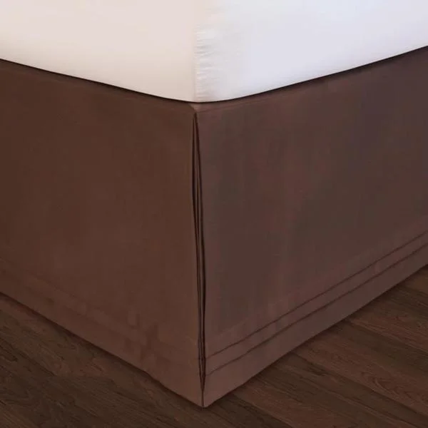 Bed skirts for beds with a round frameVeratex Chocolate 'Hike Up Your Skirt' King-size Bedskirt