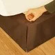 Bed skirts for beds with a wooden frameVeratex Chocolate 'Hike Up Your Skirt' Queen-size Bedskirt