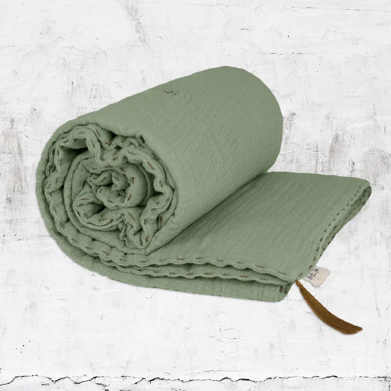 Cashmere blankets for ultimate softness and luxuryWinter Blanket - DS Double Saloo - S049 Sage Green